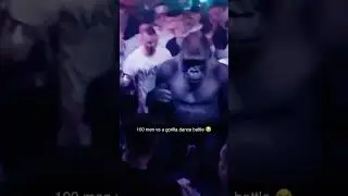 100 men vs a Gorilla DANCE BATTLE