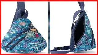 Sakroots Go Sling Sac &agrave; Dos Femme en Nylon Eco Twill, Bleu Royal Seascape, Taille Unique