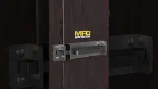 Simple automatic gate latch ideas locking mechanism #shorts #asmr #latch #3d