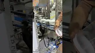 Fully automatic linear double-head capping machine, snack food plastic can capping machine #factory