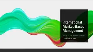 International Market-Based Management: 01 intro