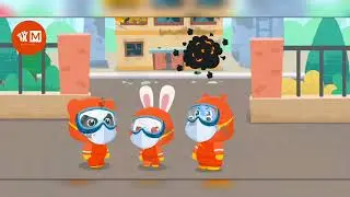 Become a firefighter | Help people stuck in fire | BabyBus town life | learn for kids| Meriland