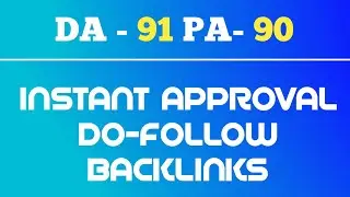 Instant Approval Dofollow Backlinks 2021 | Rank Post/Website Using Dofollow Backlinks