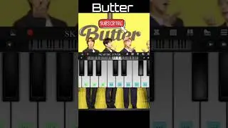 BTS butter-on mobile piano 🎹 ।। SK music lover #bts #shorts #youtubeshorts #ytshorts