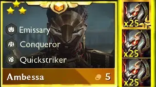 Crazy 3x Titan Resolve Ambessa ⭐⭐⭐ 3 Star Goes 1v9 | TFT SET 13