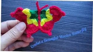 How to Crochet a Woolen Butterfly - So Easy & Beautiful! 😍 You Will Love It!!