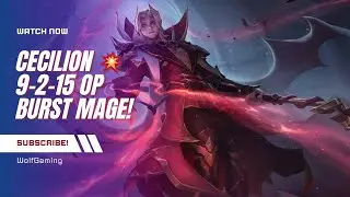 Cecilion OP Burst Mage 💥 | 9-2-15 Victory Highlight | MLBB Gameplay #MLBB #Cecilion