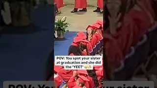 She did the Jey Uso YEET at graduation! 🤣 (@famouskd) #WWE #JeyUso #YEET