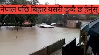 Heavy flood started in Bihar after Nepal / Sitamarhi Bihar Badh 2017 बिहार में बाढ़