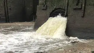 London Mudlarking: Lara Maiklem &ndash; STORM DRAIN FLOWING INTO THE THAMES