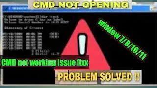 How to Fix CMD Command Prompt not Working in Window 8/10/11 by 3 Ways | fix CMD |