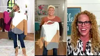 Belle by Kim Gravel Colorblocked Sweater on QVC