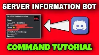 HOW TO MAKE SERVER INFORMATION COMMAND IN DISCORD BOT 🔥 ANDROID | BDFD |  Noob Senapati