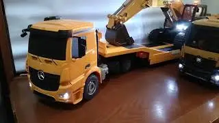 Huina 1550 RC excavator with limit switch installed
