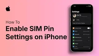 Как включить настройки PIN-кода SIM-карты на iPhone