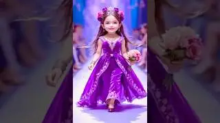 🌷Adorable Baby Girls Slaying the Runway in Royal Princess Dresses | Fashion Show Highlights #shorts