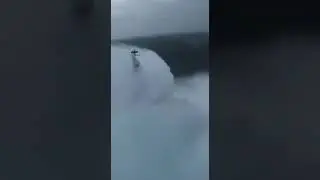Navy destroyer nearly flipped by 100ft waves #extreme #navy #shorts