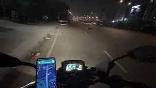 TVS Raider 125cc POV | Midnight Bike Ride in Dhaka (Banani to Airport)