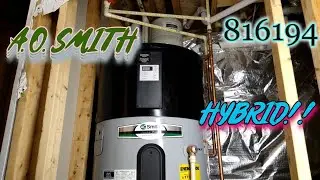 HYBRID🟢 | A.O. Smith Water Heater 816194 | 80 GALLON HEAT PUMP  |  FULL INSTALLATION!!!