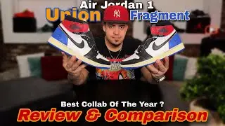 Jordan 1 Union X Fragment “Varsity Red/Sport Royal” — предварительный обзор и сравнение.