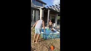 Bully Ruins Kids Pool Party😱🤣 #shorts
