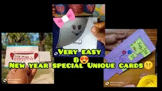 easy paper craft ideas।।happy new year greetings cards#diy #handmadecrafting#art#papercraft#viral
