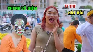 Ty Thy đi du xuân gặp đoàn hát bội - Ty Thy Vlog Gỏi đu đủ