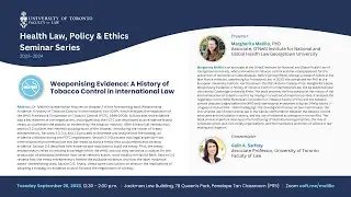 Weaponising Evidence: A History of Tobacco Control in International Law