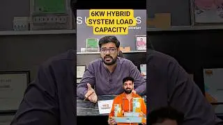 6kw Hybrid system load capacity!#6kw #hybridinverter #solarenergy #load