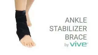Ankle Stabilizer Brace by Vive - Best Support Brace - Compression Wrap & Foot Protector for Sprains