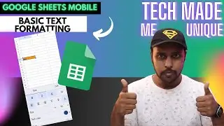 How to basic text formatting in google sheets mobile | text formatting in google sheets mobile