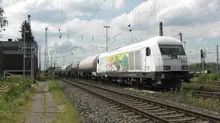 Doorkomst BR223 Hercules (223 154) 'PCT' met korte keteltrein | RCCDE | Bij Oberhausen-West (D)