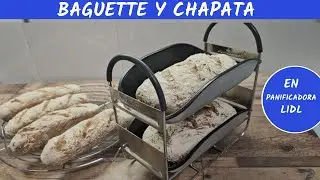 Baguette y chapata sin gluten en panificadora Lidl 🥖 Perfect bread without gluten.