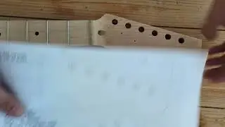 Designing the headstock shape for my Harley Benton kit guitar