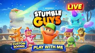 Stumble Guys Live GamePlay 🎮 Custom Rooms | Play With Me Join Now |