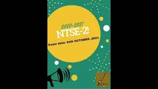 NTSE-2 Stage 2 (2020-2021) II Exam Date II  Announced II LATEST UPDATE