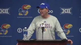 Kansas football coach Lance Leipold on what a strong finish to the season would mean for KU