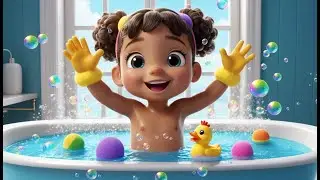 Splish, Splash, A Rainbow Bath | Fun Water Adventure Song for Kids | Colorful Bath Time Rhyme