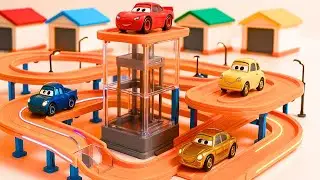 9 Minutes Realistic ASMR Unboxing Disney Pixar Cars Lightning McQueen Mater Mack Truck Hauler Tomica