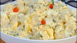 SALADA DE BATATA COM OVOS CREMOSA -  Todos que prova pedem a receita de tão gostosa!