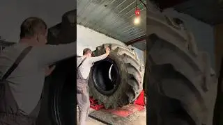Tyre fitting #hardgrouplive #ukraine #agriculture #tractor #repair #johnedeere #newholland #caseih