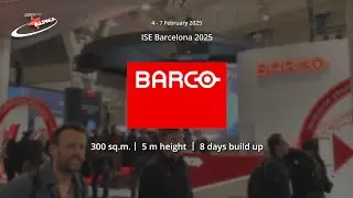 ISE 2025: Exhibition stand for Barco: from design to realisation
