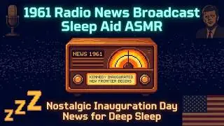 Fall Asleep to 1960s Radio News: Kennedy Inauguration Day | 1961 Nostalgic Broadcast Sleep Aid ASMR