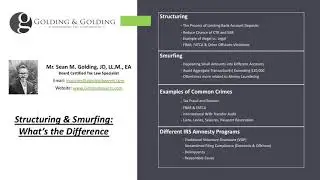 Structuring & Smurfing: Understanding the Different Money Laundering, Evasion and FinCEN Violations.