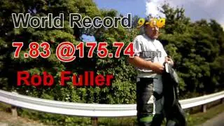 one stop performance and Rob Fuller set snowmobile asphalt record 7.83@175.74 HELMET CAM video