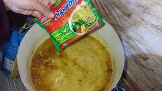 روتين يومي في الطبيعة😍طبخ شوربةبالاندومي لذيذا😋
