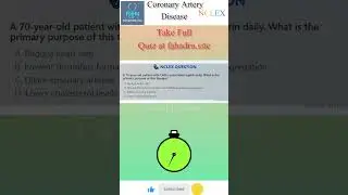 NCLEX CAD Medication Question Aspirin & Thrombus Prevention Explained