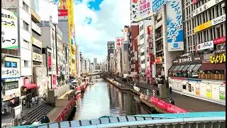 Osaka Namba Dotonbori Walking Tour │ Yabaton Pork Cutlet & Hoshino Coffee Break in Late Summer Osaka