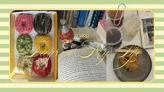 days in my life ⋆.𐙚 ̊. : cafe hopping, pasar malam, desk setup, yummy pastries, painting workshop