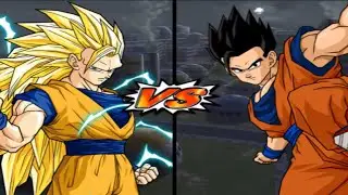 DBZ Budokai Tenkaichi 3 - Goku SSJ3 VS Ultimate Gohan